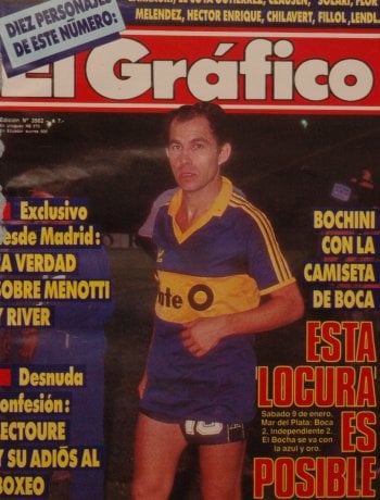 Bochini Con Camiseta de Boca