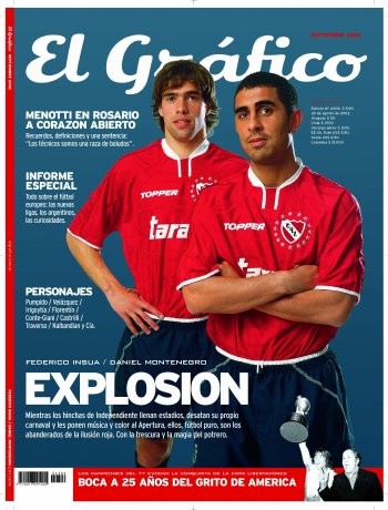Daniel Montenegro y Federico Insúa (Independiente).