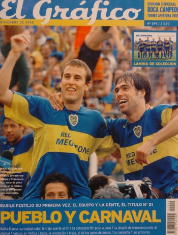 Boca campeón Apertura 2005. Palacio e Insúa