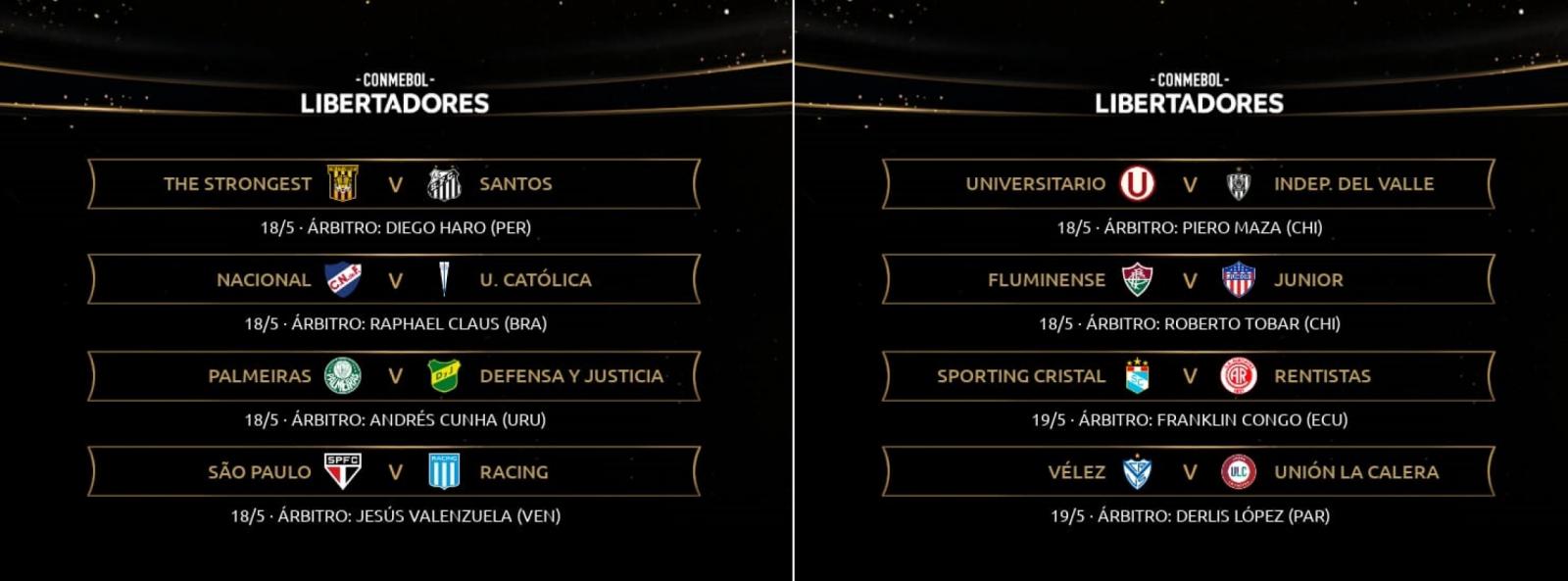 Imagen La lista de árbitros designados por Conmebol para la próxima semana.