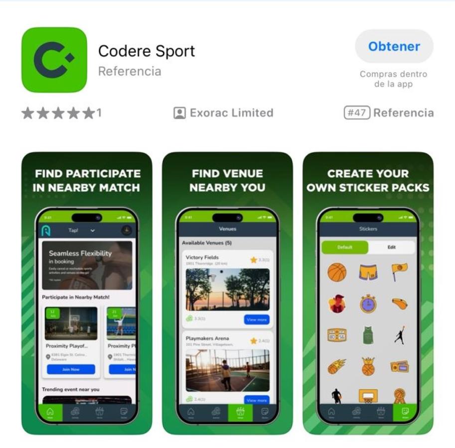 Imagen Codere App para iOS