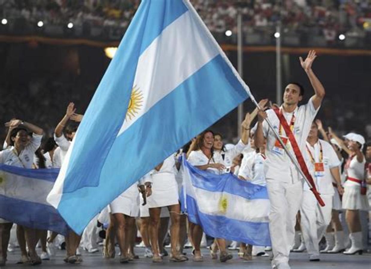 Imagen Manu Ginobili, el abanderado argentino en Beijing '08