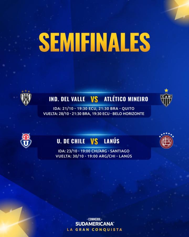 Imagen Las semis de la Copa Sudamericana.