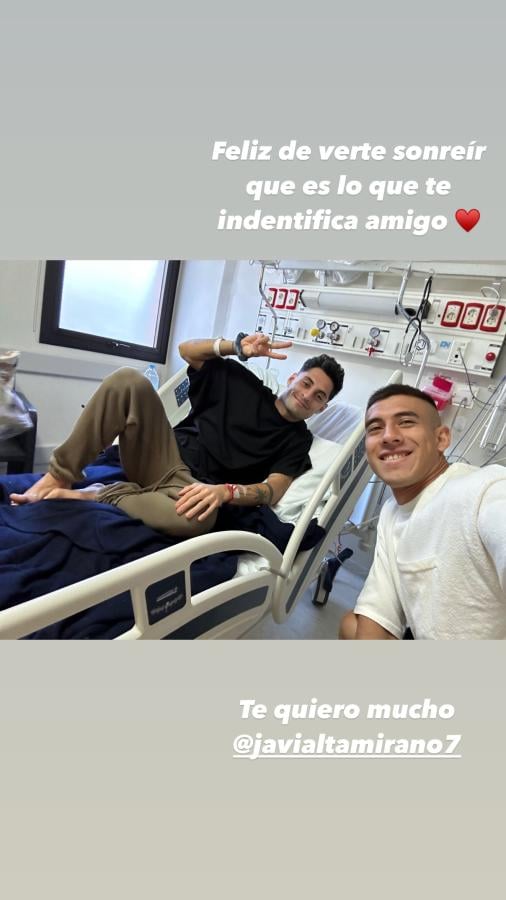 Imagen Javier Altamirano reapareció tras lo sucedido en Estudiantes-Boca junto a Zaid Romero.