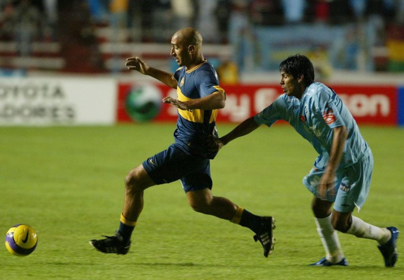 Imagen Orteman, en acción. Boca empató 0-0 vs. Bolívar en la Copa Libertadores 2007.