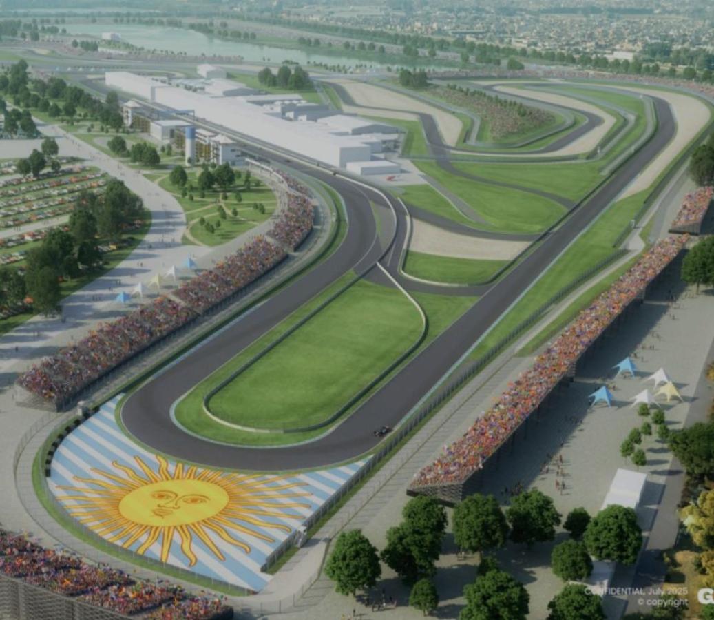 Imagen Cómo luciría el Autódromo de Buenos Aires para la Fórmula 1.