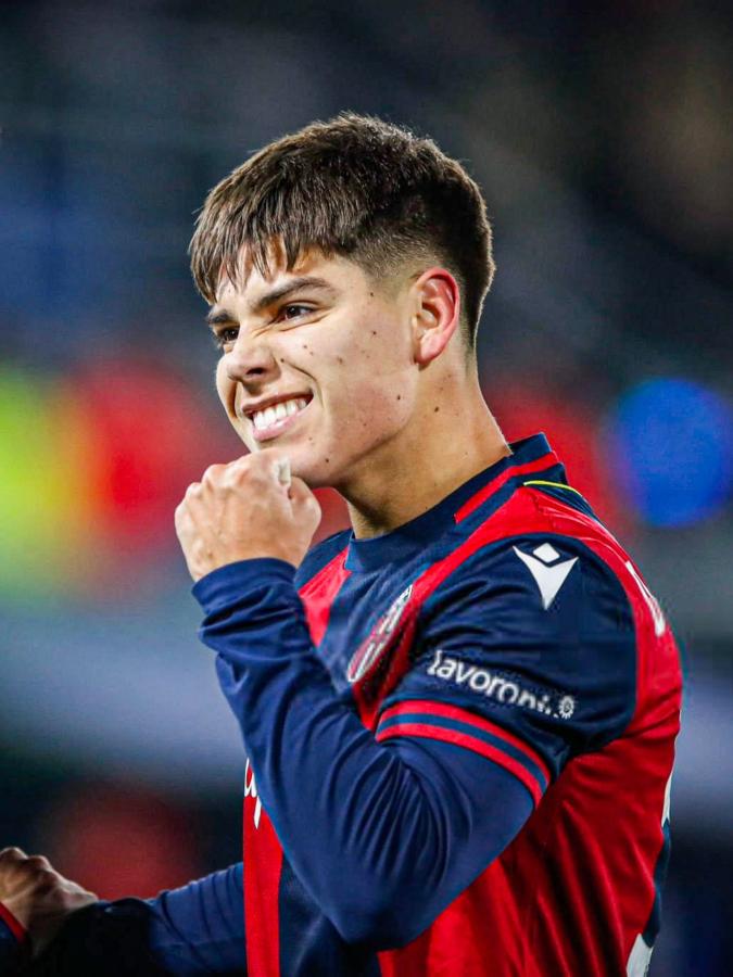 Imagen Benja Domínguez acumula pocos minutos esta temporada y podría salir de Bologna.