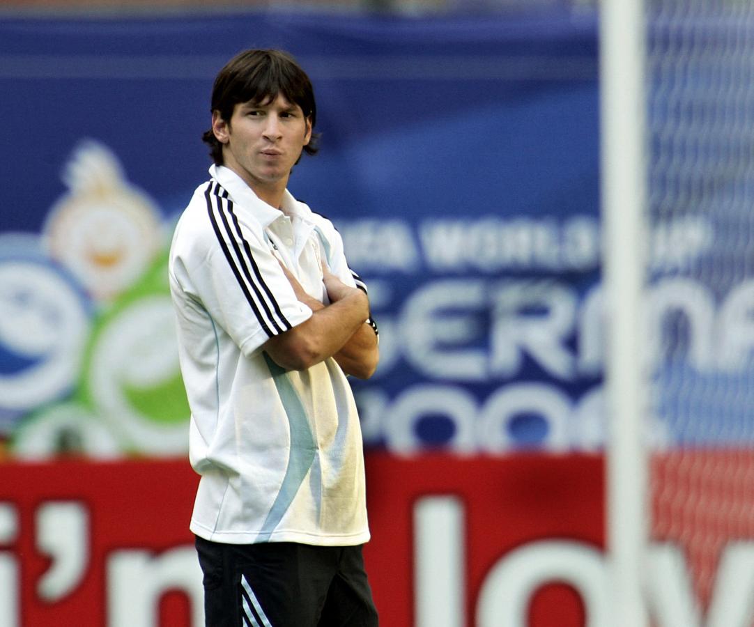 Imagen Messi en Alemania 2006. Foto AFP.