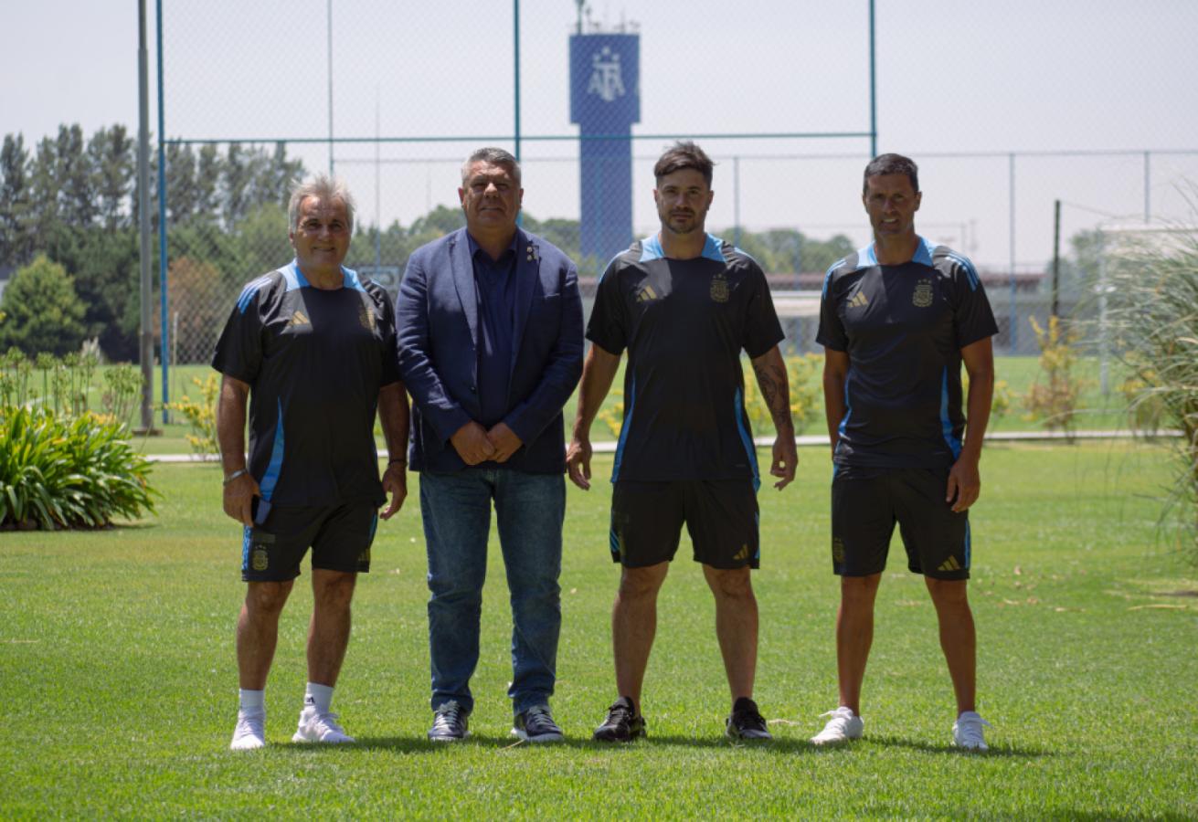 Imagen Claudio Gugnali, Alejandro Friedich y Federico Blanco, de la Selección Sub 20 del Ascenso