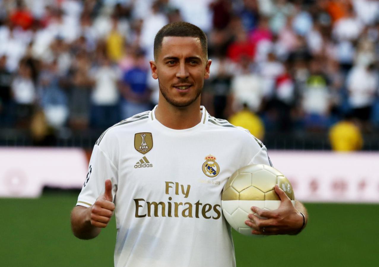 Imagen Presentación y esperanza entre Hazard y el Madrid, que quedó solo en eso.