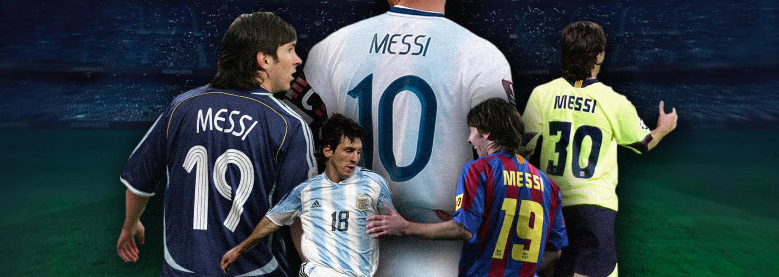¿Qué números ha tenido Messi