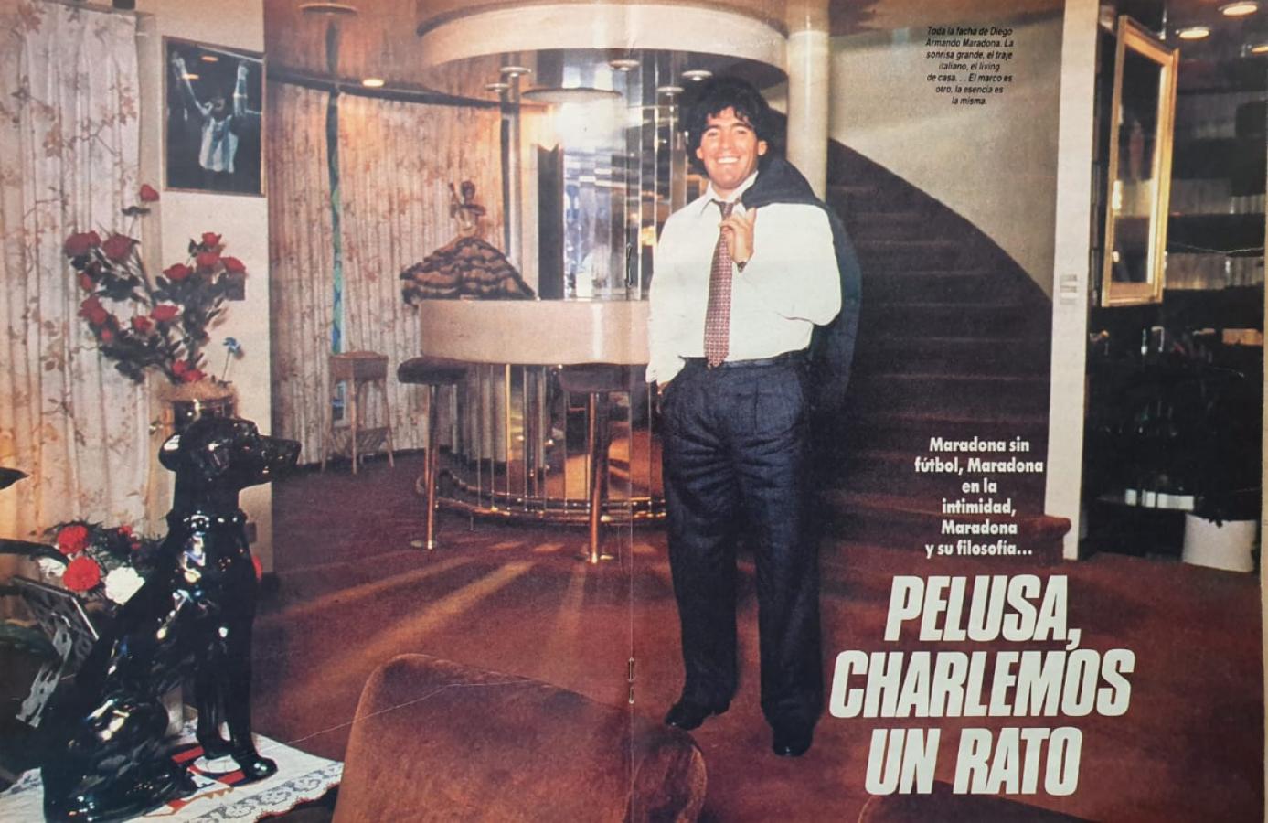 Pelusa, charlemos un ratito. Maradona en lo más alto del mundo.