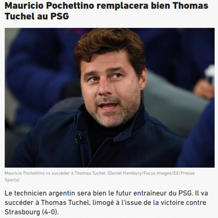 Imagen La confirmación de L'Equipe. Pochettino dirigirá al PSG