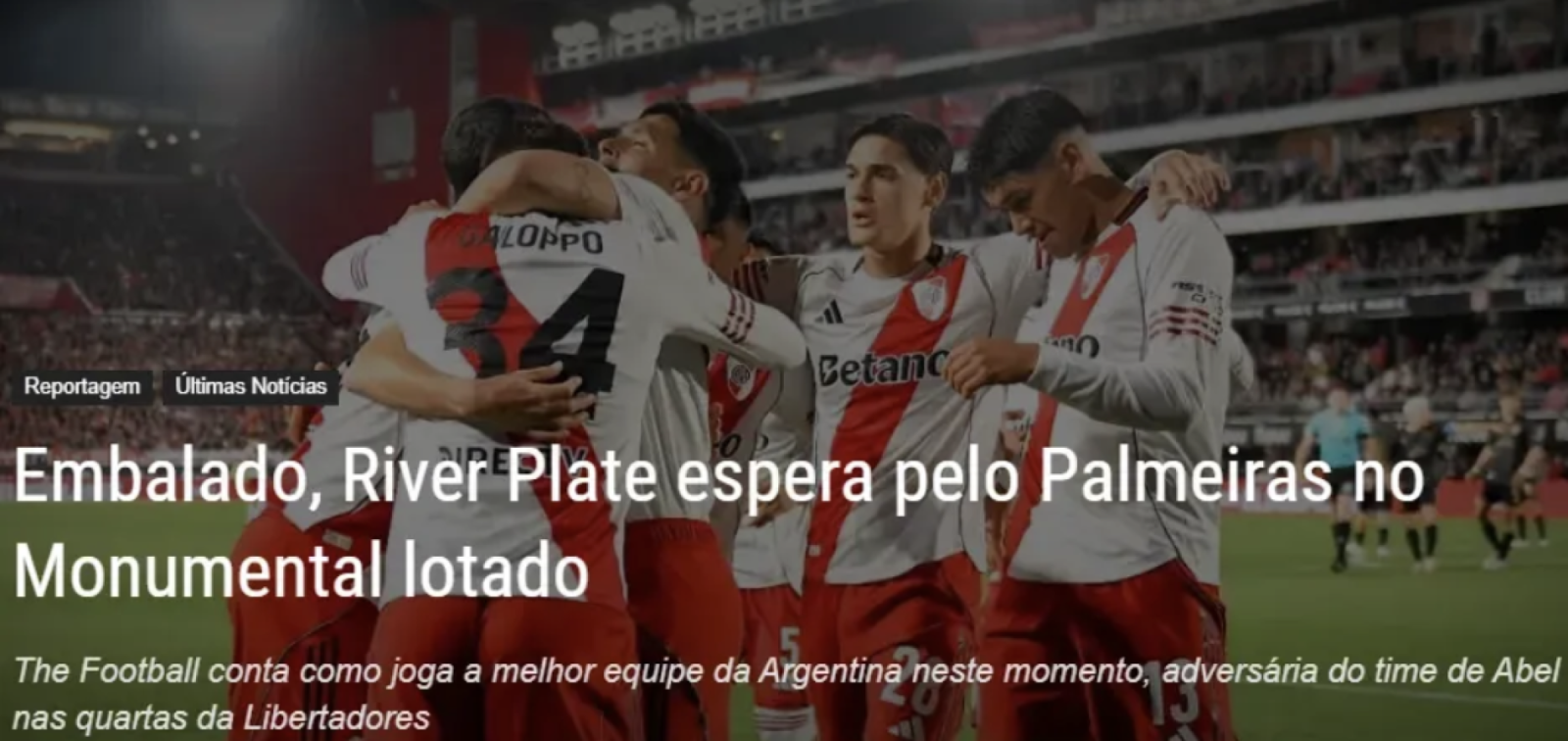 Imagen "El mejor equipo de Argentina en este momento", el título de TheFootball