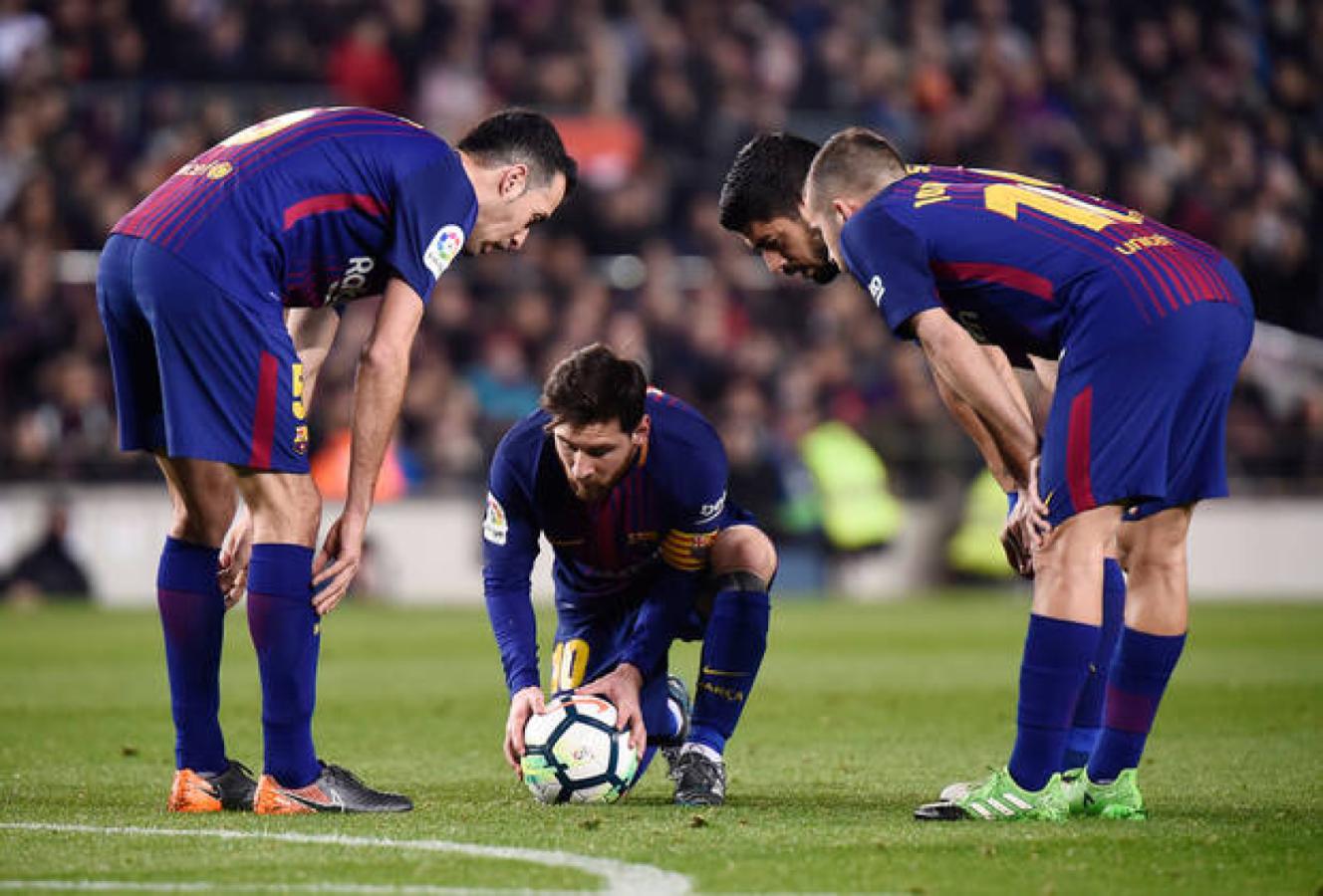 Imagen Juntos de nuevo, como en Barcelona: Suárez, Messi, Alba y Busquets