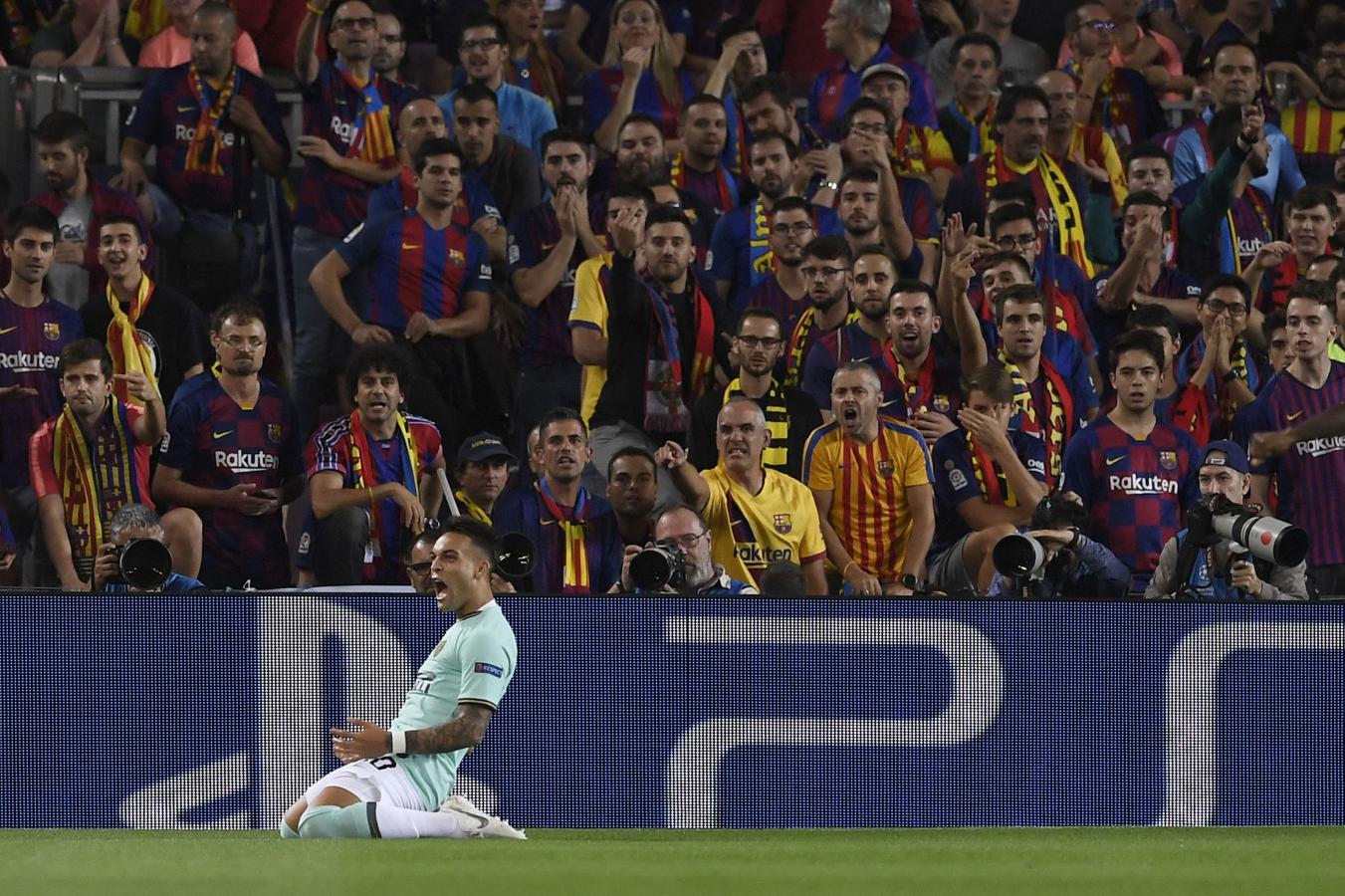 Imagen El Toro festeja su primer gol en la Champions, ante Barcelona, su próximo rival.