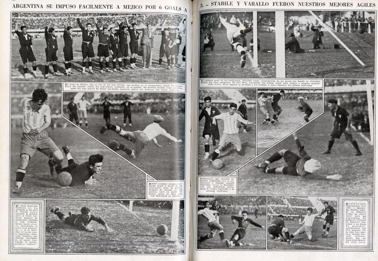 Imagen La cobertura de El Gráfico de Argentina 6 - México 3 en 1930