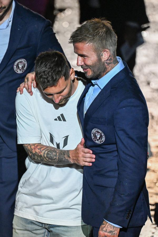 Imagen Leo y David Beckham