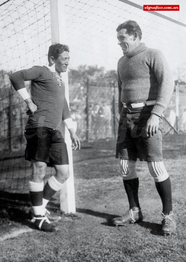 Imagen 1926. Gabino Sosa jugó 24 años en Central Córdoba. Octavio “el Oso” Díaz, ídolo en Central, fue el primer arquero estrella de nuestra historia. Ambos rosarinos, jugaron en la Selección argentina.
