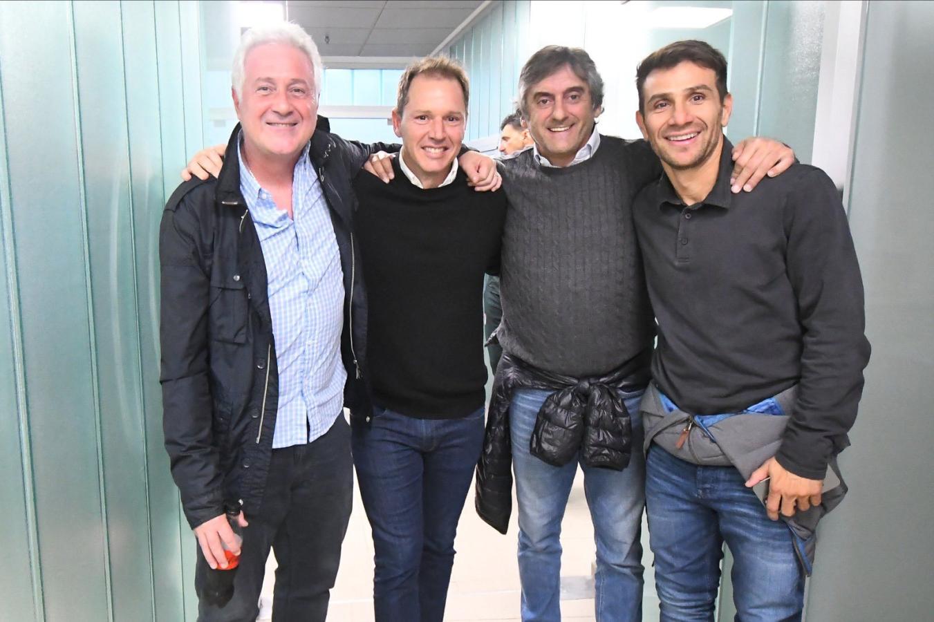 Imagen Los encargados de las negociaciones de River: Patanian, Brito, Francescoli y Ponzio