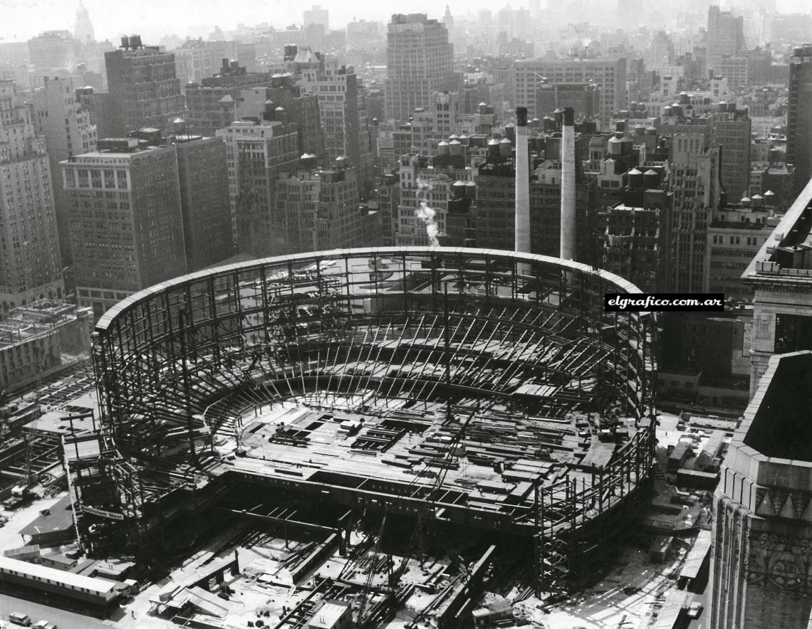Imagen El templo de boxeo en plena construcción.
