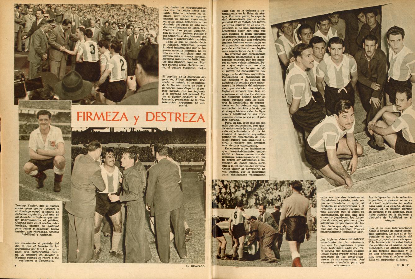 Imagen Argentina - Inglaterra - 1953 (Crónica El Gráfico)