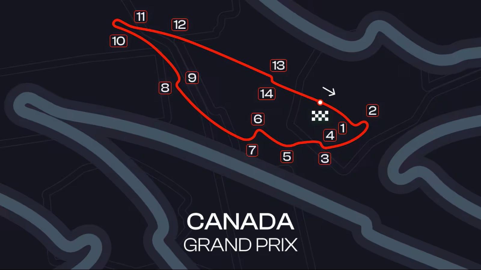 Imagen Así es el trazado del GP de Canadá.