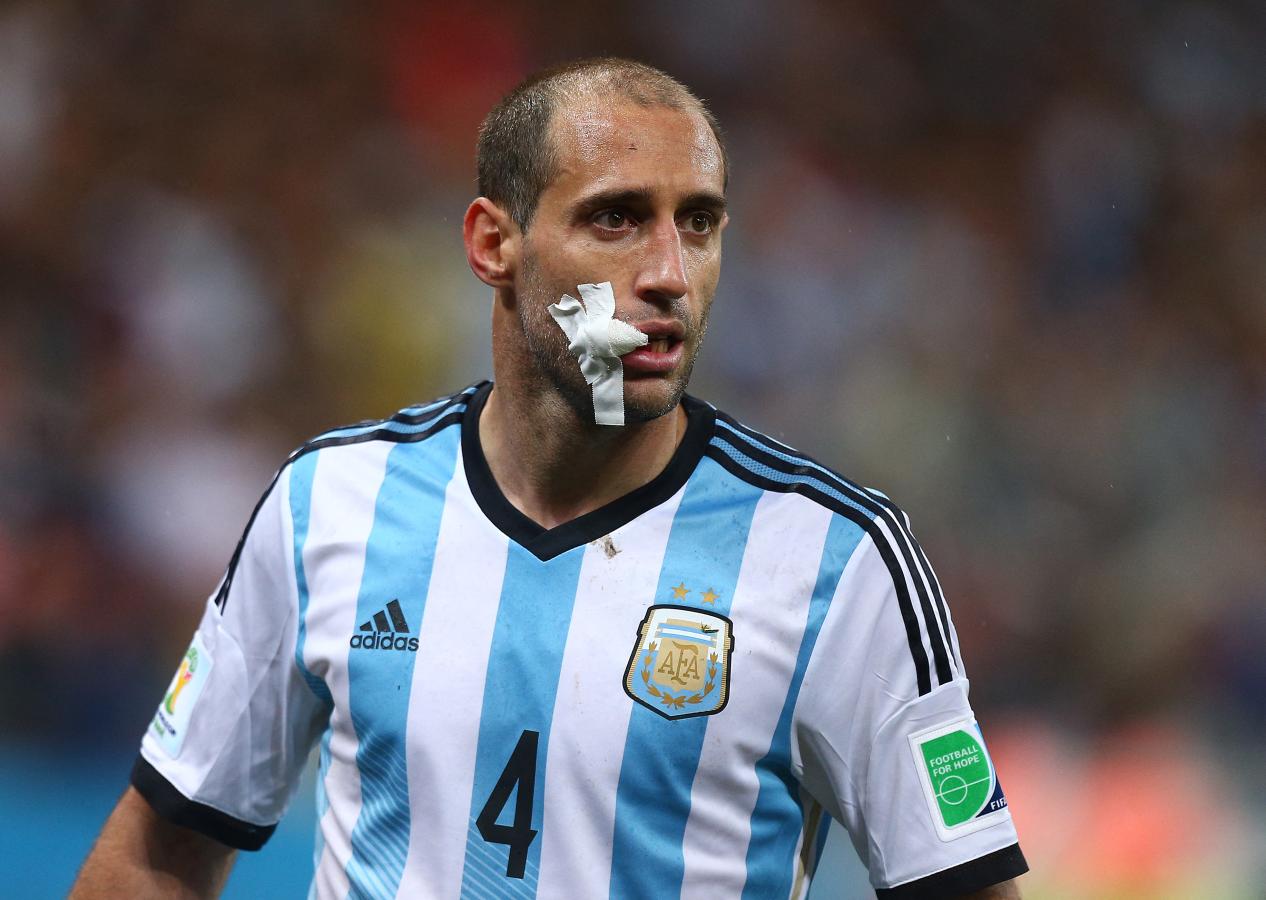 Imagen Pablo Zabaleta, descartado por Maradona para Sudáfrica 2010 y pieza clave en Brasil 2014. Foto: AFP