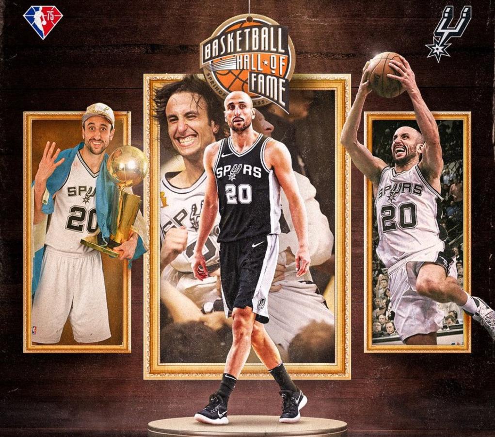 Manu Ginobili es parte del salon de la fama de la NBA El Grafico