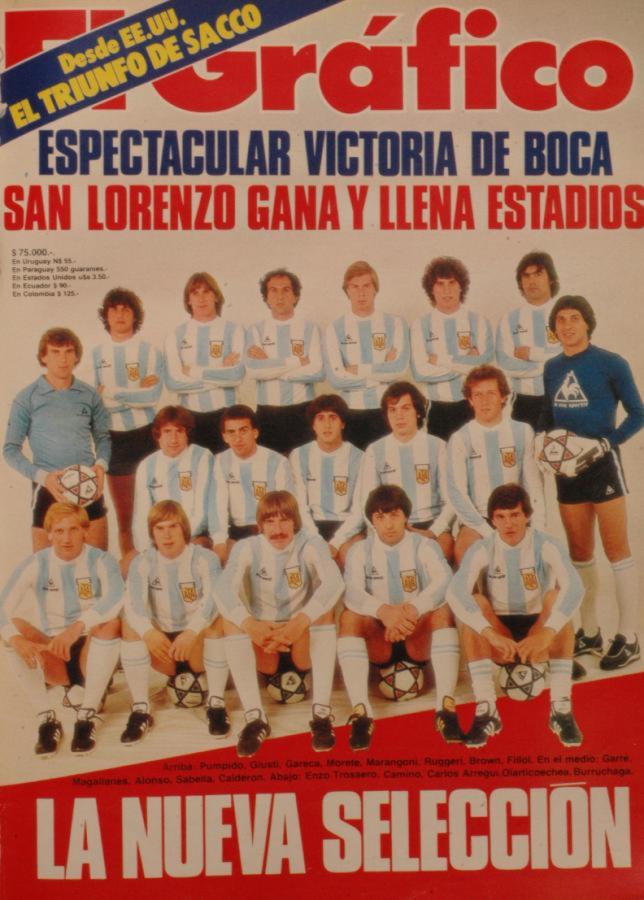 Imagen La tapa del 22 de marzo de 1983, la nueva Selección. Concluido el ciclo de Menotti, comenzó una renovación de nombres y de estilo en un nuevo equipo al mando del doctor Bilardo que tenía como objetivo la Copa América de ese año.