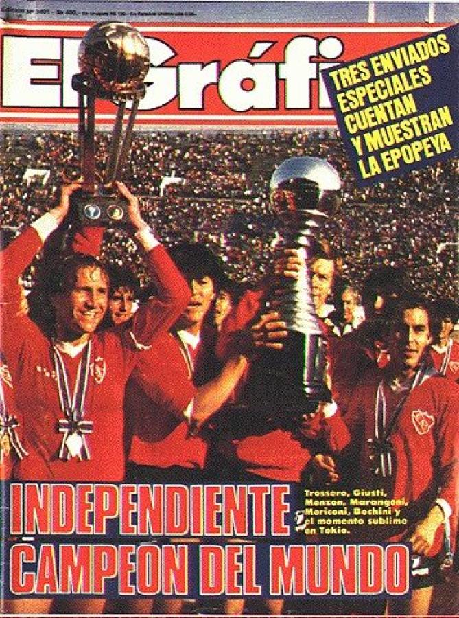 Imagen Independiente campeón de la Copa Intercontinental 1984.