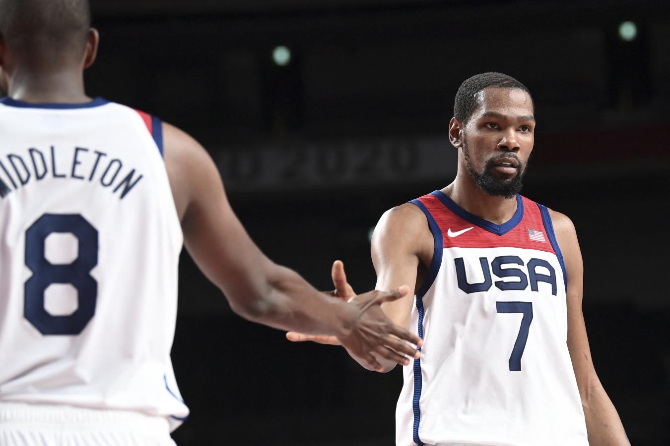 Imagen GOLEADOR HISTÓRICO. Kevin Durant se convirtió en el máximo anotador de USA en JJOO (Foto AFP)