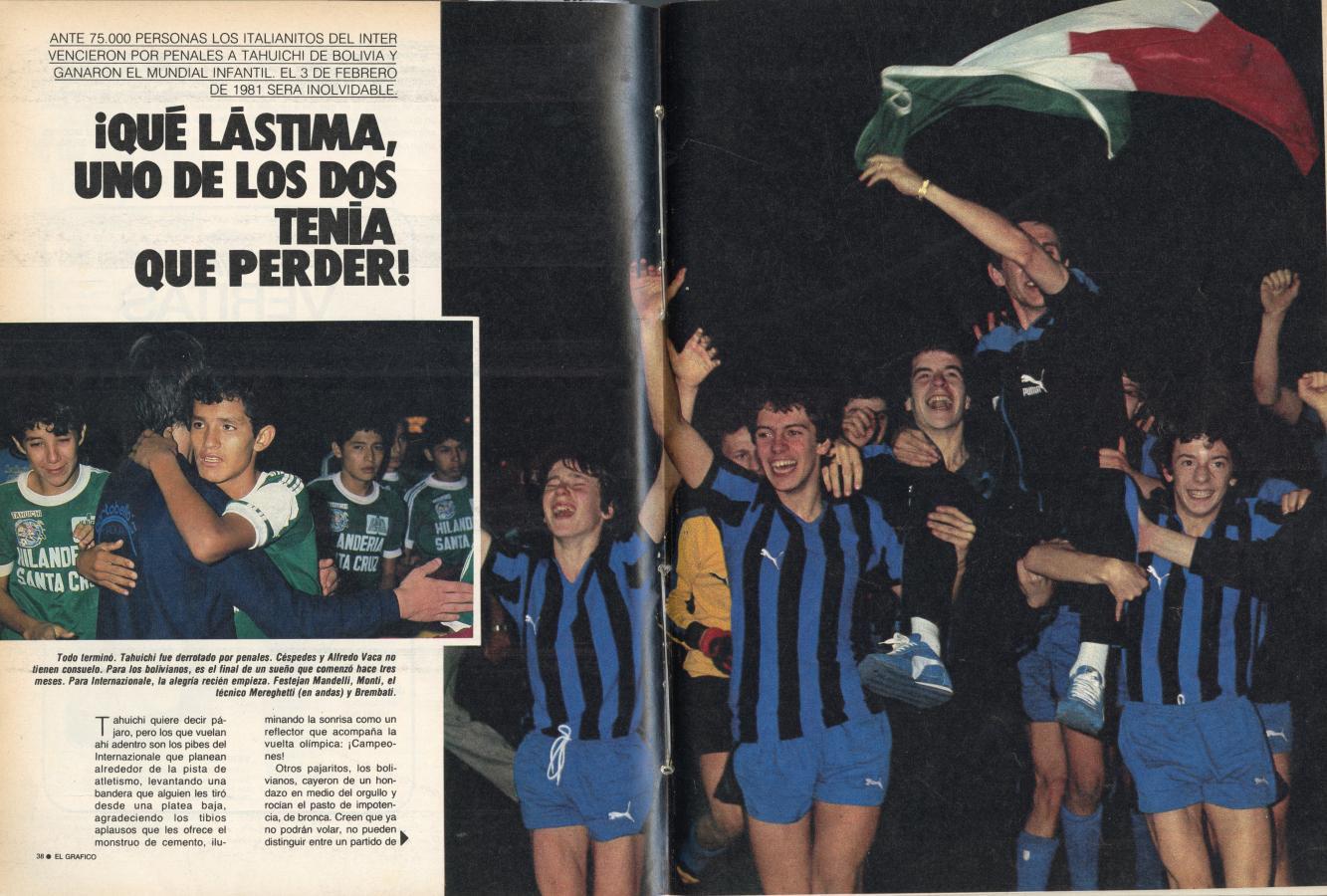 Imagen La cobertura de El Gráfico de la gran final en su edición del 10 de febrero de 1981
