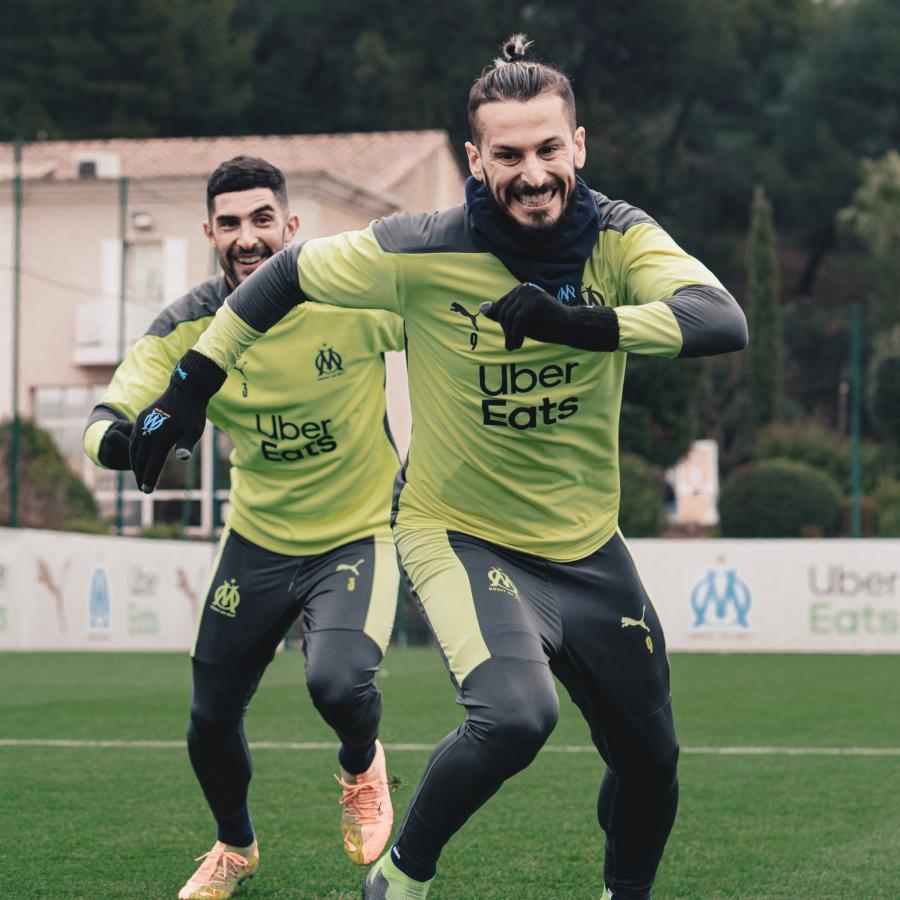 Benedetto en un entrenamiento marsellés. ¿Volverá a compartir plantel con Cristian Pavón?