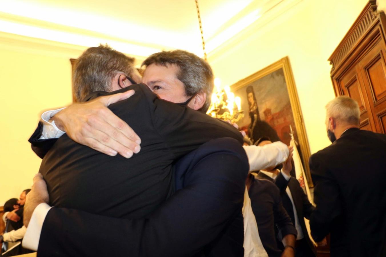 Imagen La emoción de Marcelo Tinelli y Matías Lammens en una jornada inolvidable