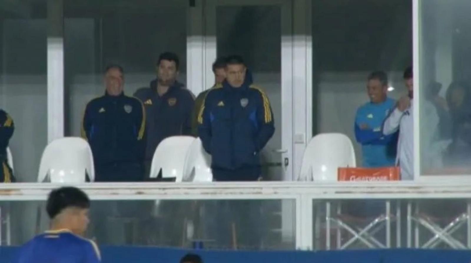 Imagen Riquelme, presente en la goleada de la Reserva de Boca. (Captura TV)