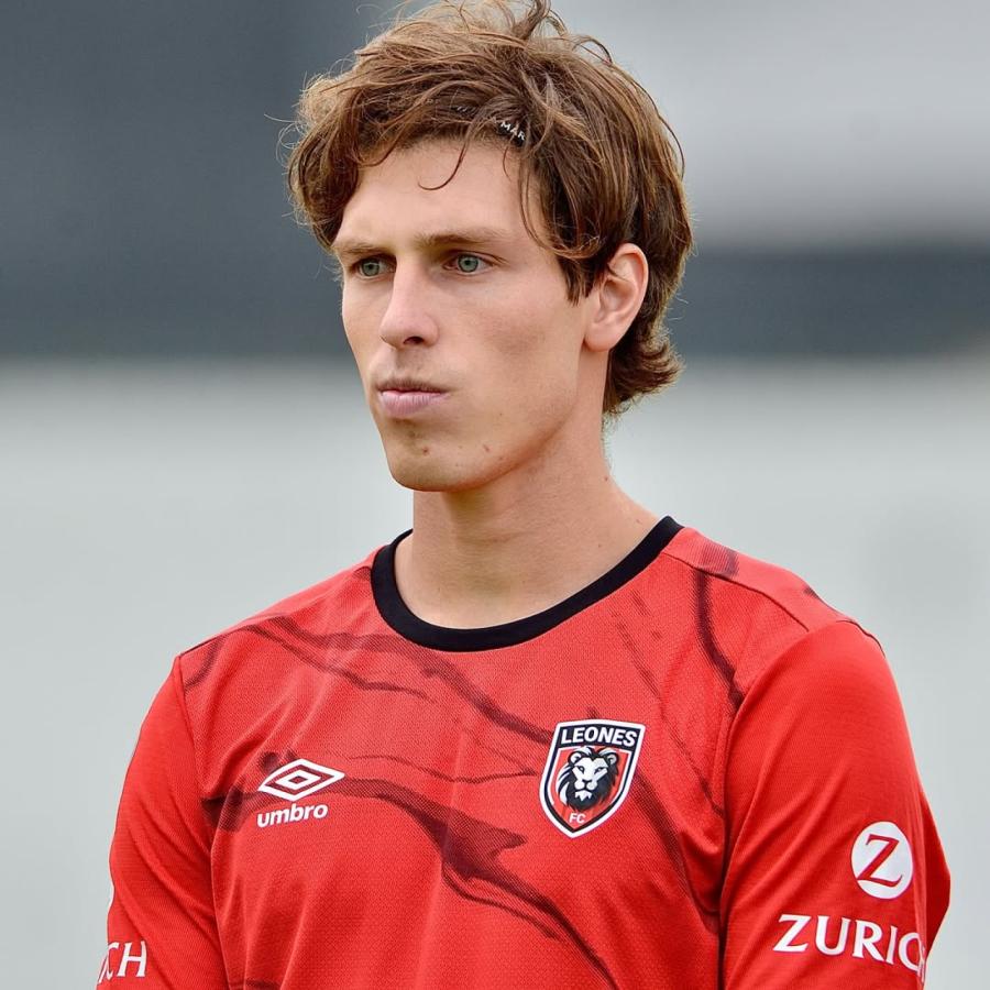 Imagen Caramuto, con la camiseta de Leones FC