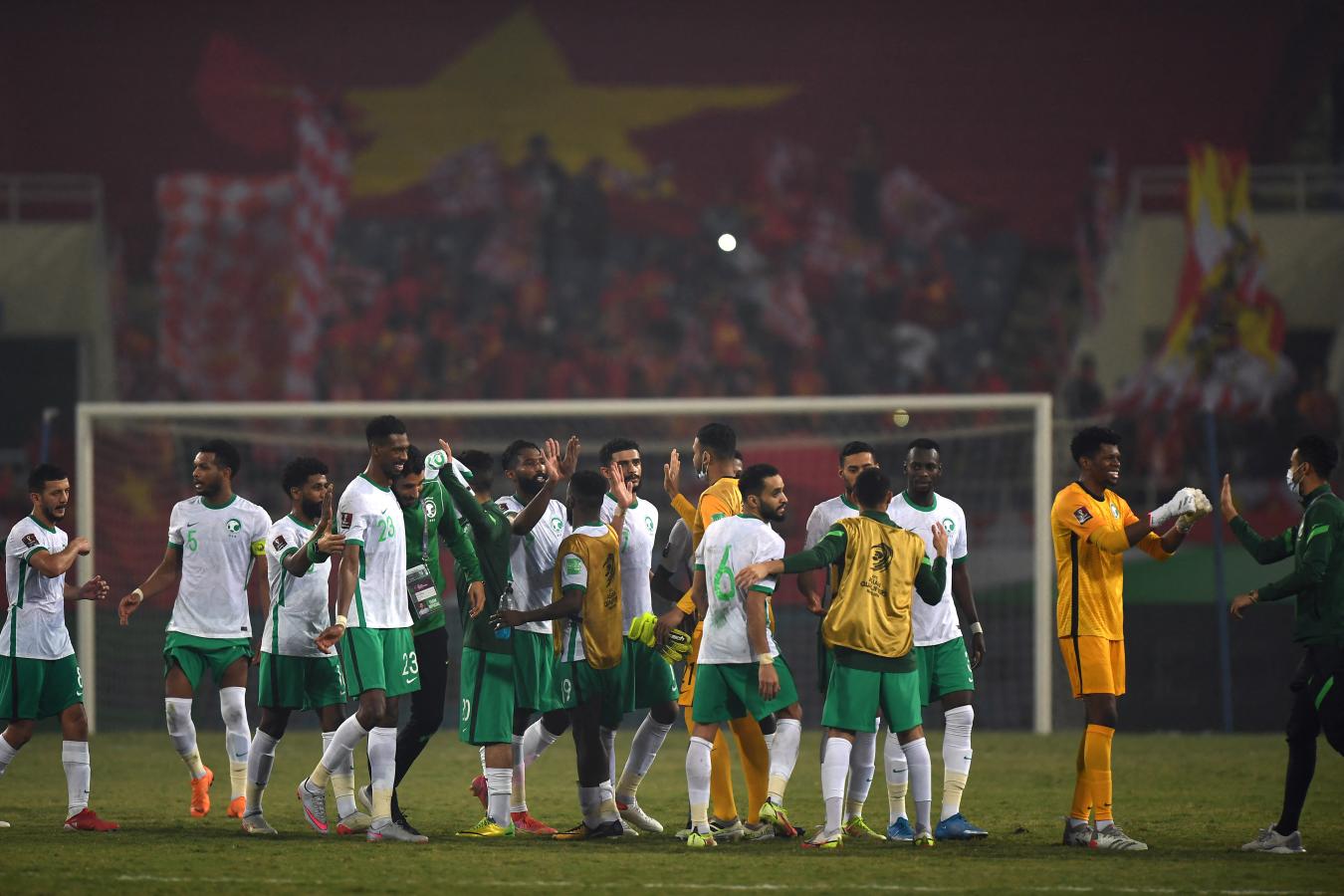 Imagen Arabia Saudita y un triunfo para acercarse a Qatar 2022 (Nhac NGUYEN / AFP)