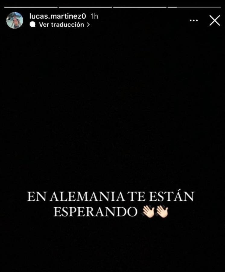Imagen Lucas Martínez, hermano de David, fuerte con el DT de River.