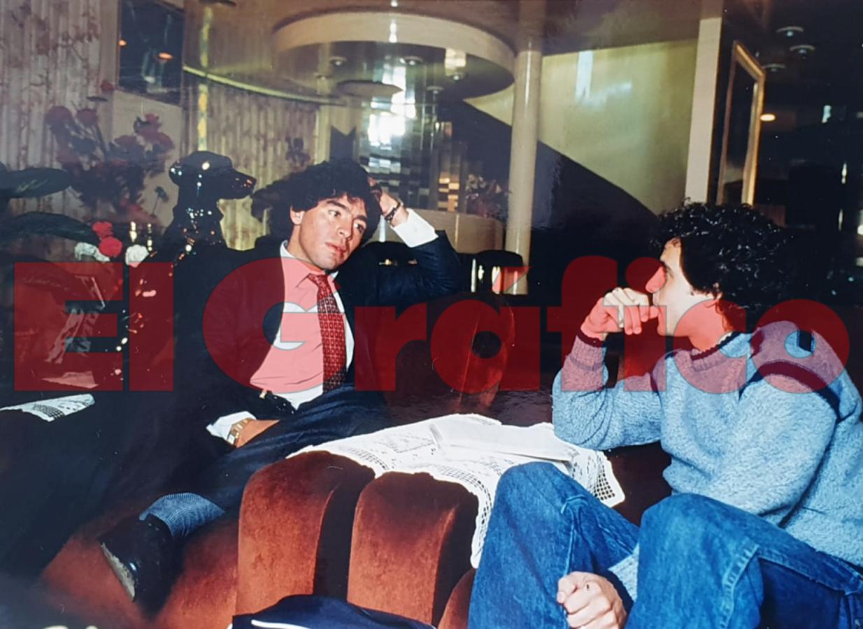 Maradona reflexivo, presente, sincero y sencillo. 