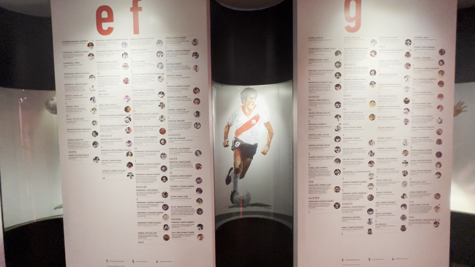 Imagen Todos los futbolistas que jugaron al menos un minuto en la Primera de River son reconocidos en el Museo 