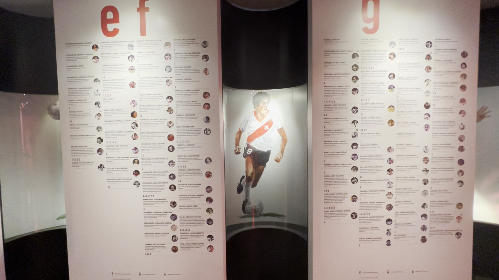 Imagen Todos los futbolistas que jugaron al menos un minuto en la Primera de River son reconocidos en el Museo