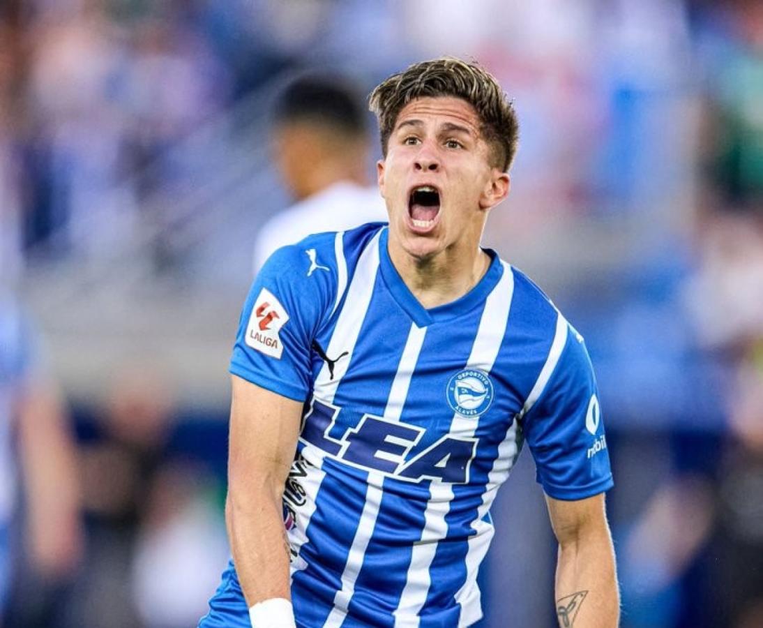 Imagen Giuliano Simeone, de Alavés, quiere jugar los Juegos Olímpicos con Argentina.