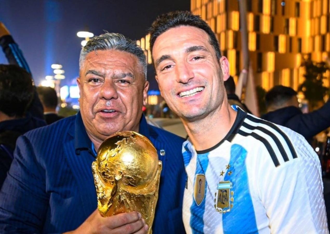 Imagen de Auspicioso primer encuentro entre Tapia y Scaloni
