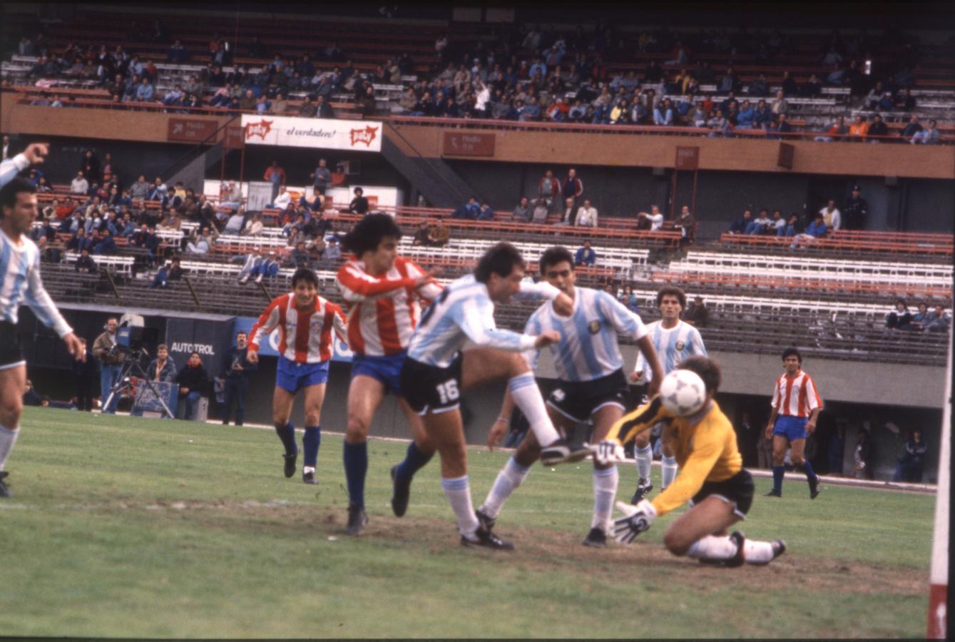 Imagen Gol en contra de Garre en 1987