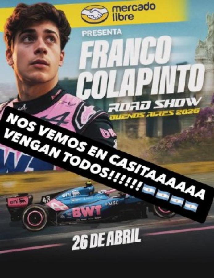 Imagen Colapinto en redes sociales