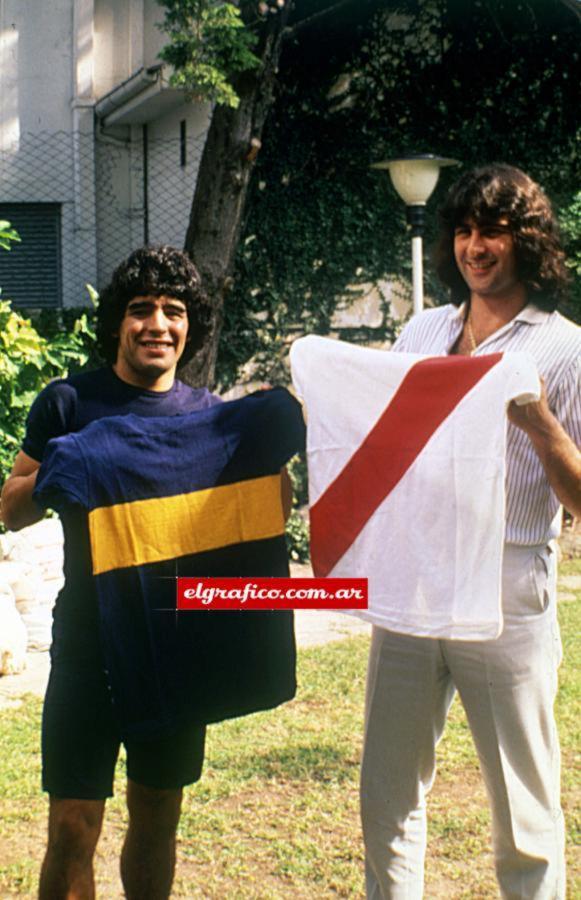 Imagen Maradona y Kempes, en una producción histórica de El Gráfico