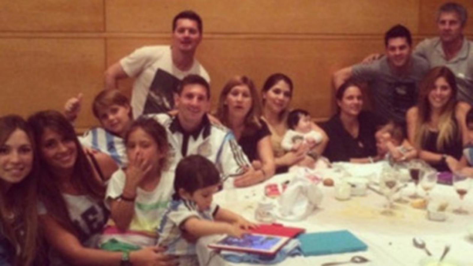 Imagen La familia de Messi en la concentración de Argentina en el Mundial 2014