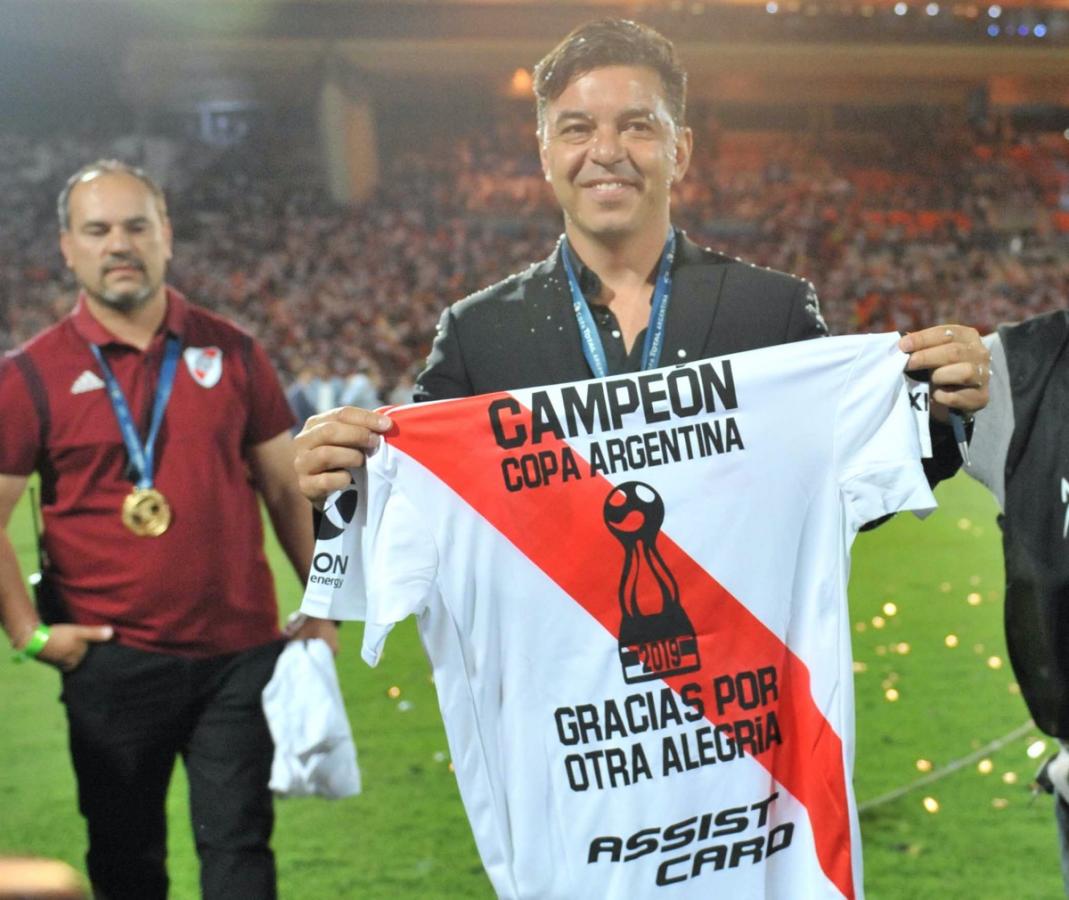 Imagen Gallardo alcanzó su título número 11 como DT de River, el más ganador de toda la historia.