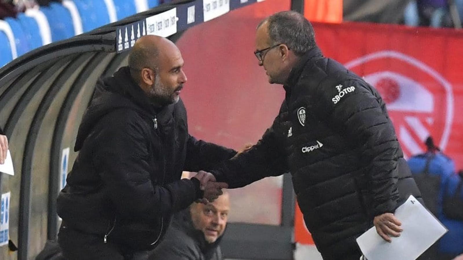 Imagen Guardiola y Bielsa en tiempos de Premier League.